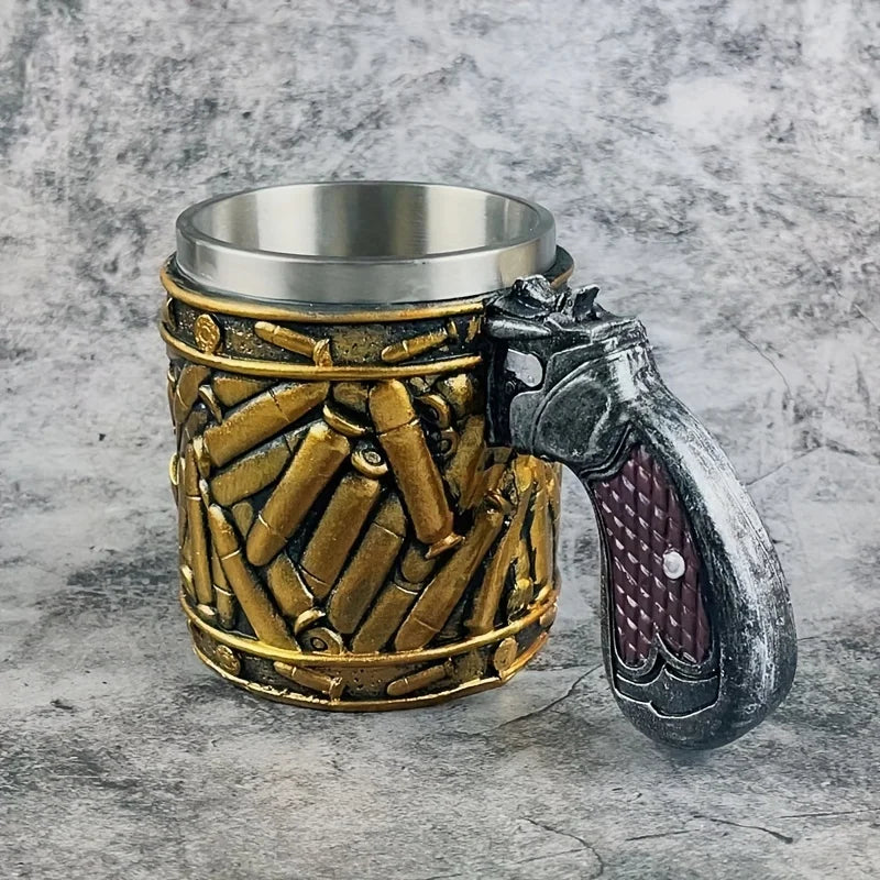 Gun Handle Bullet Design Mug