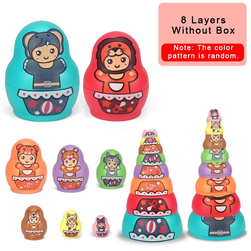 Educational Colorful Kids Matryoshka Dolls