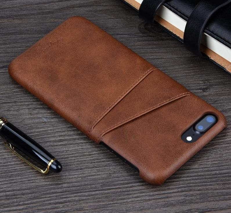 Luxury Leather Wallet Case for Iphone Models