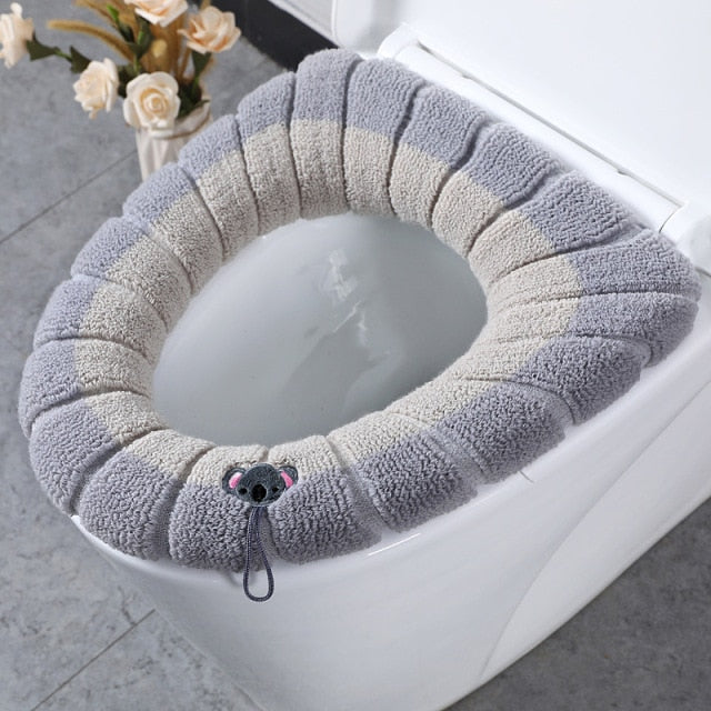 Cute Comfy Pumpkin Pattern Bathroom Toilet Seat Cover