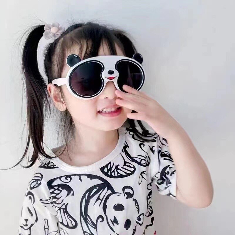 Cute Panda Soft Bracket Kids Sunglasses