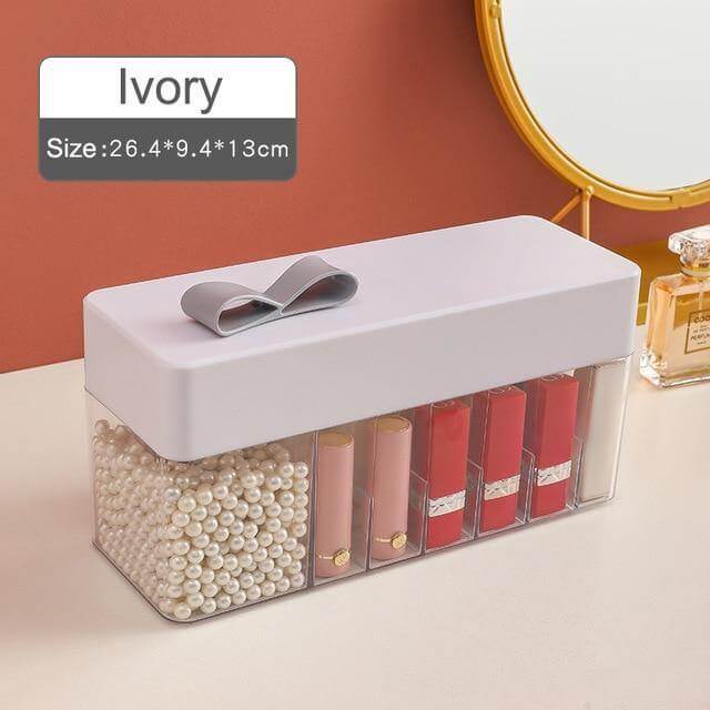 Cosmetic Make-up Jewelry Organizer with Led Lighted Mirror