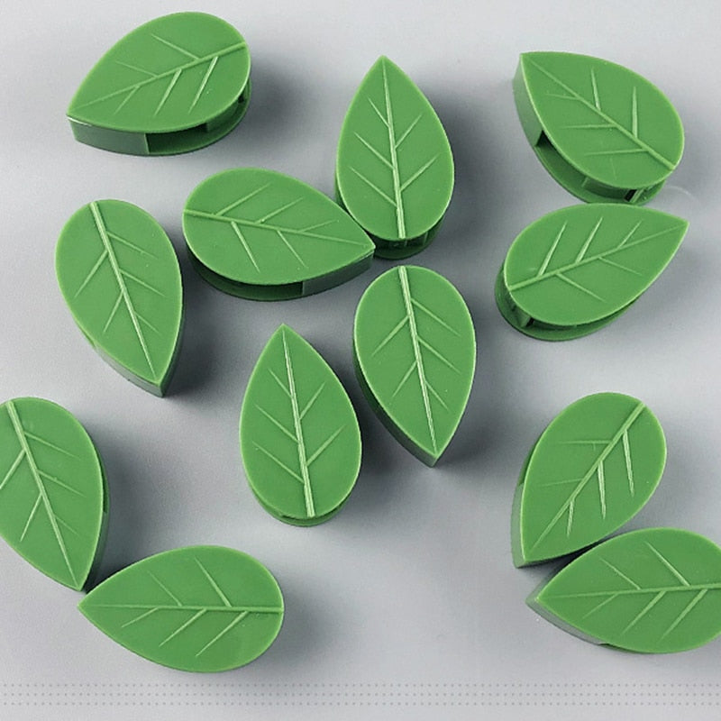 10pcs Leaf Shape Self-Adhesive Hook