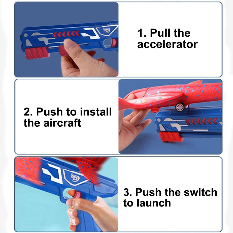 Foam Plane Launcher Toy