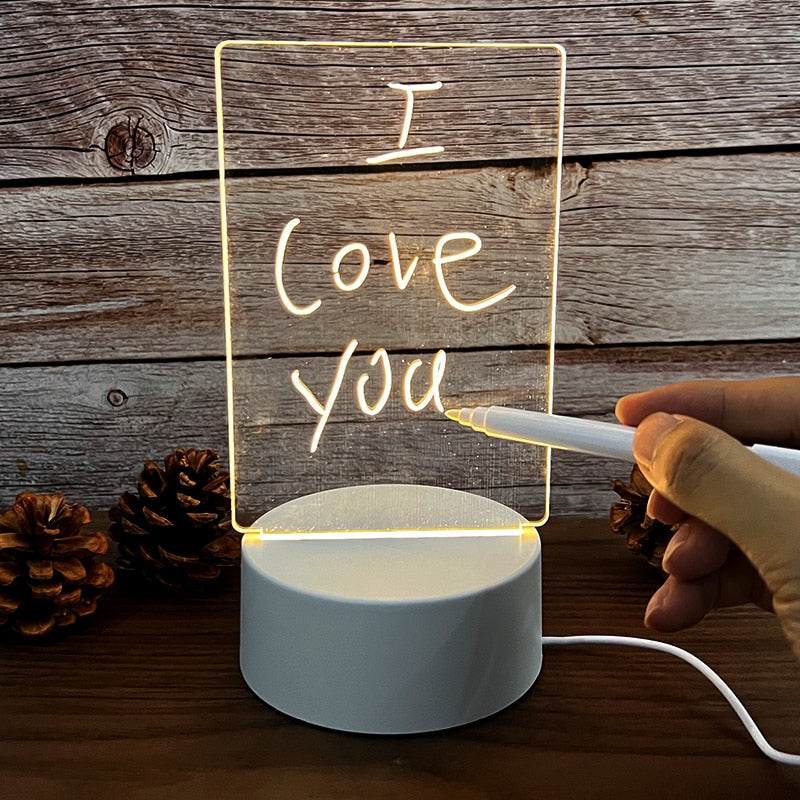 Creative Note Board Led Table Lamp