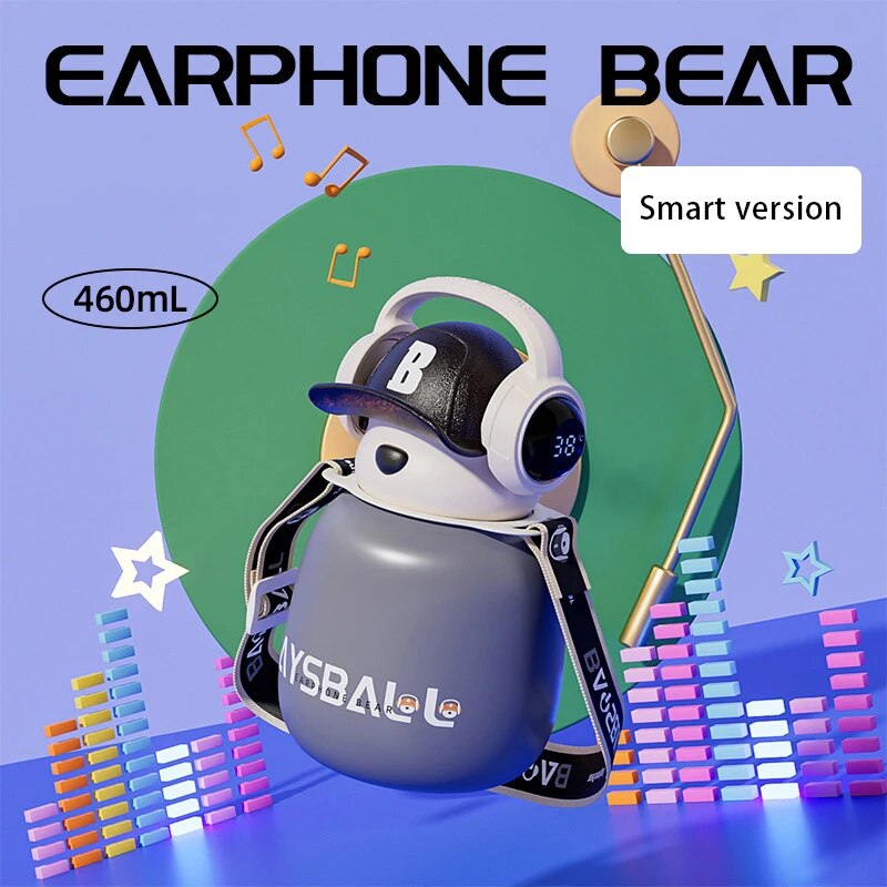 DJ Bear Stainless Steel Thermos