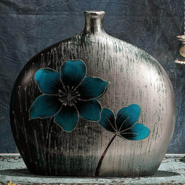 European Retro Minimalist Floral Flower Home Vase