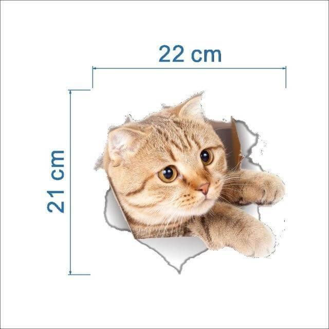 3D  Pet Wall and Bathroom Stickers