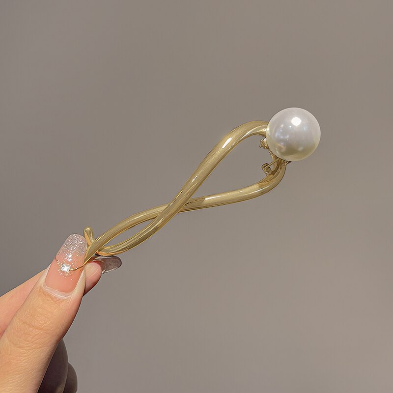 Korean Style Elegant Pearl Hair Clip