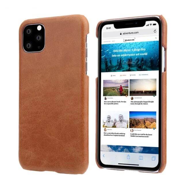 Leather Matte Vintage iPhone 11 Cases