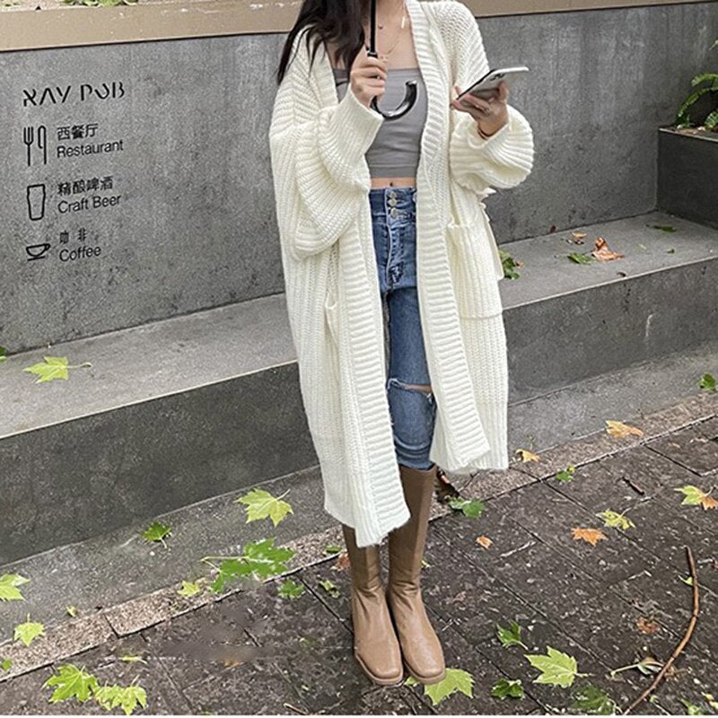 Asymmetrical Long & Warm Sweater Coat