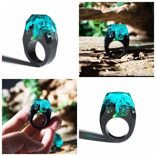 Handmade Colorful Wood Love Ring