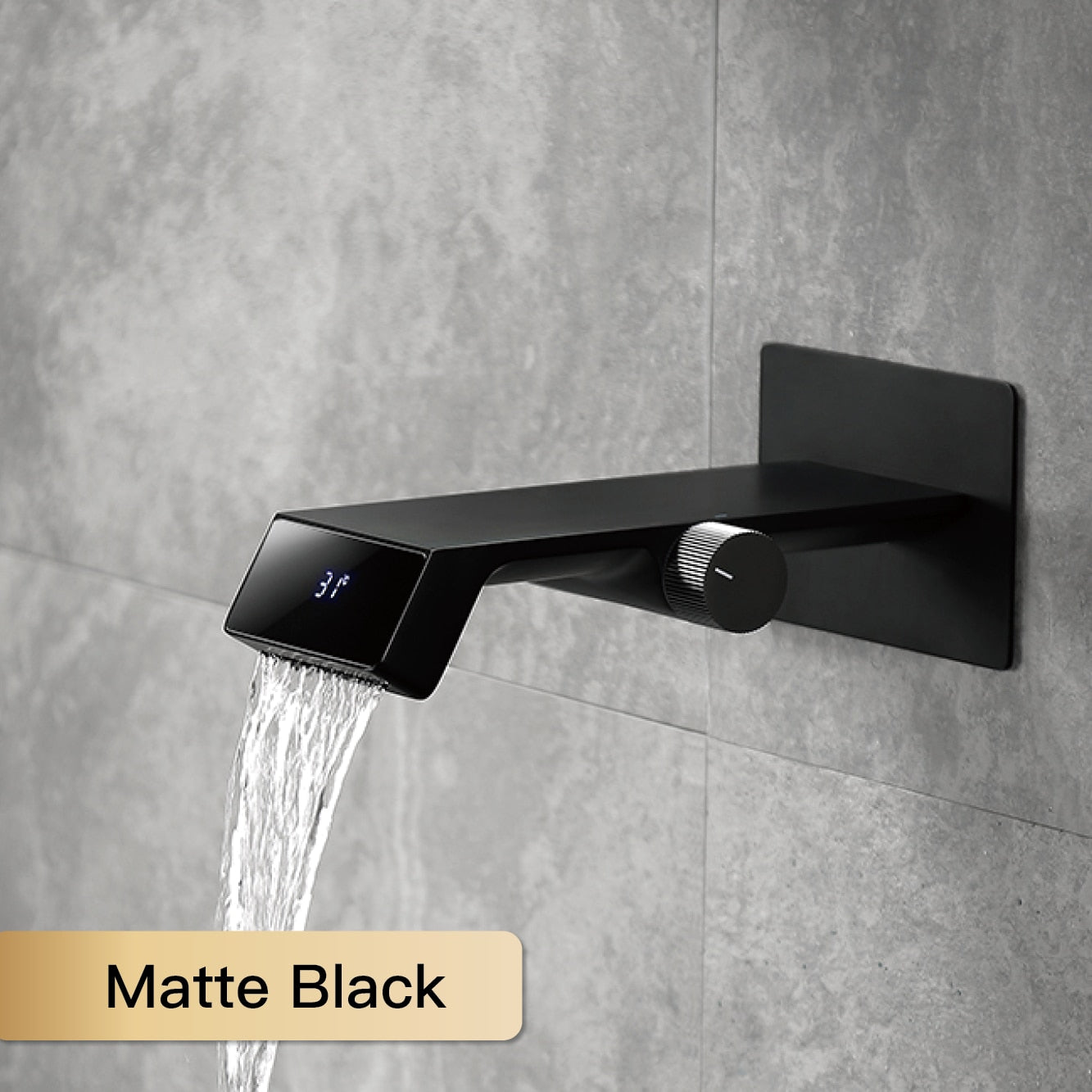 High-End Digital Display Futuristic Bathroom Faucet