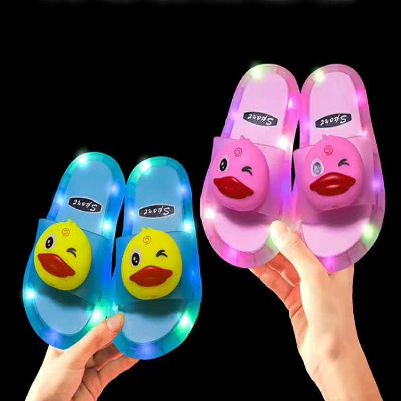 Luminous Cartoon Children Slippers