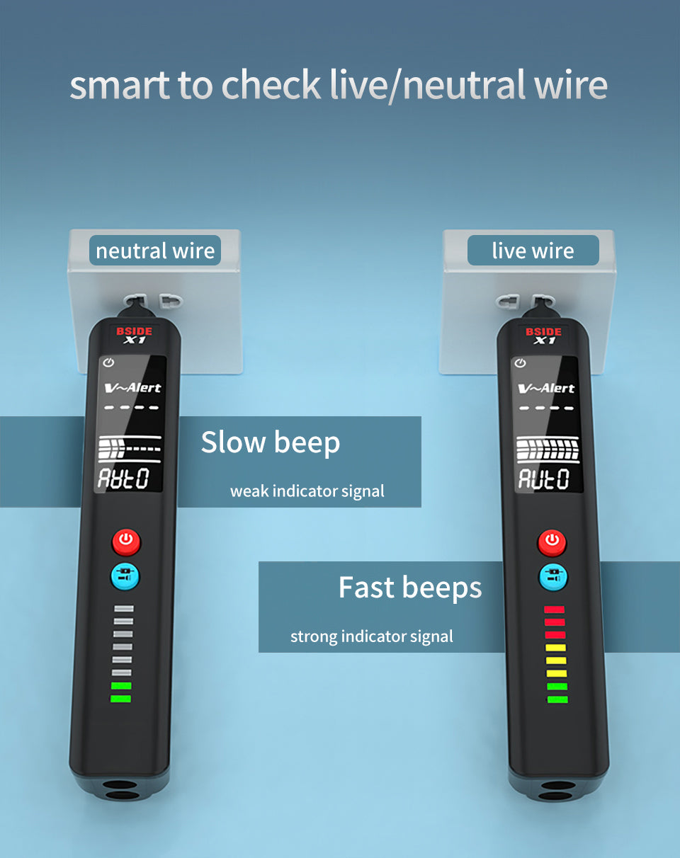 LCD Result Display Voltage Tester Thermometer