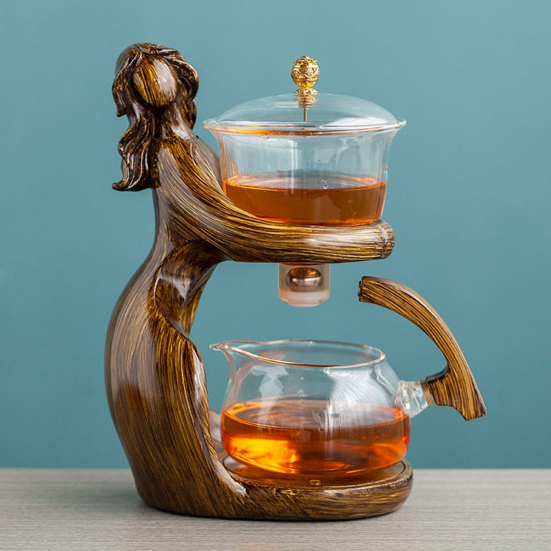 Dreamy Mermaid Wooden Teapot