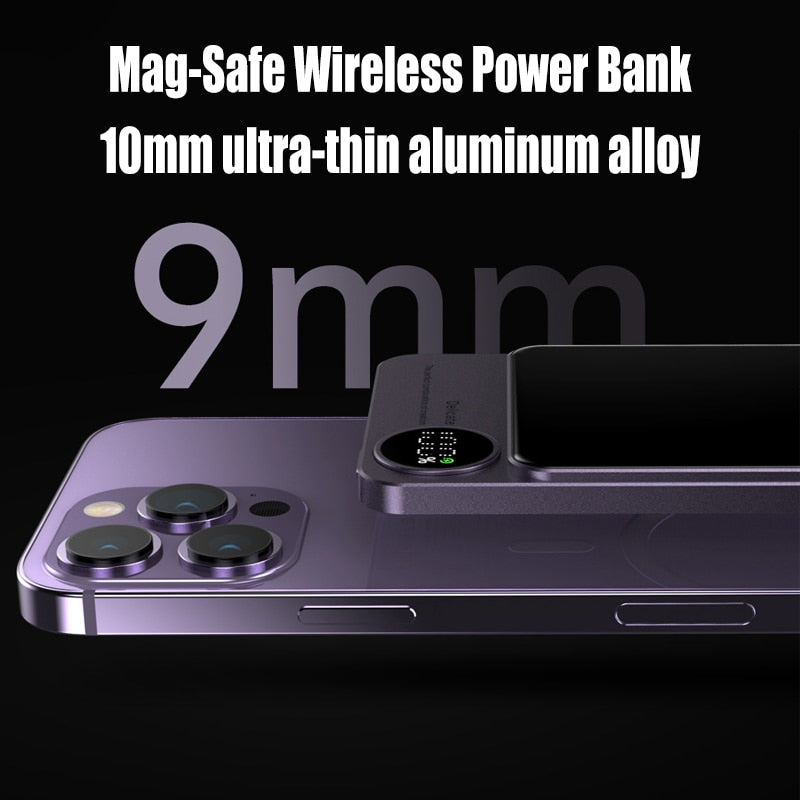 Mini Slim Magnetic Magsafe Wireless Charger Powerbank