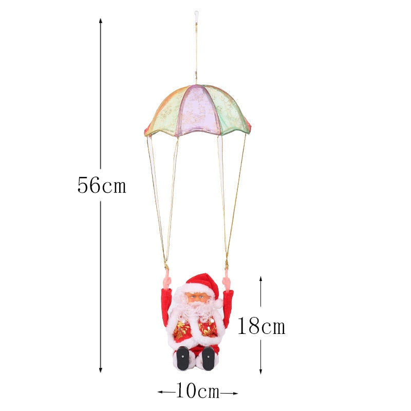 Electric Santa Claus Parachute Christmas Toy