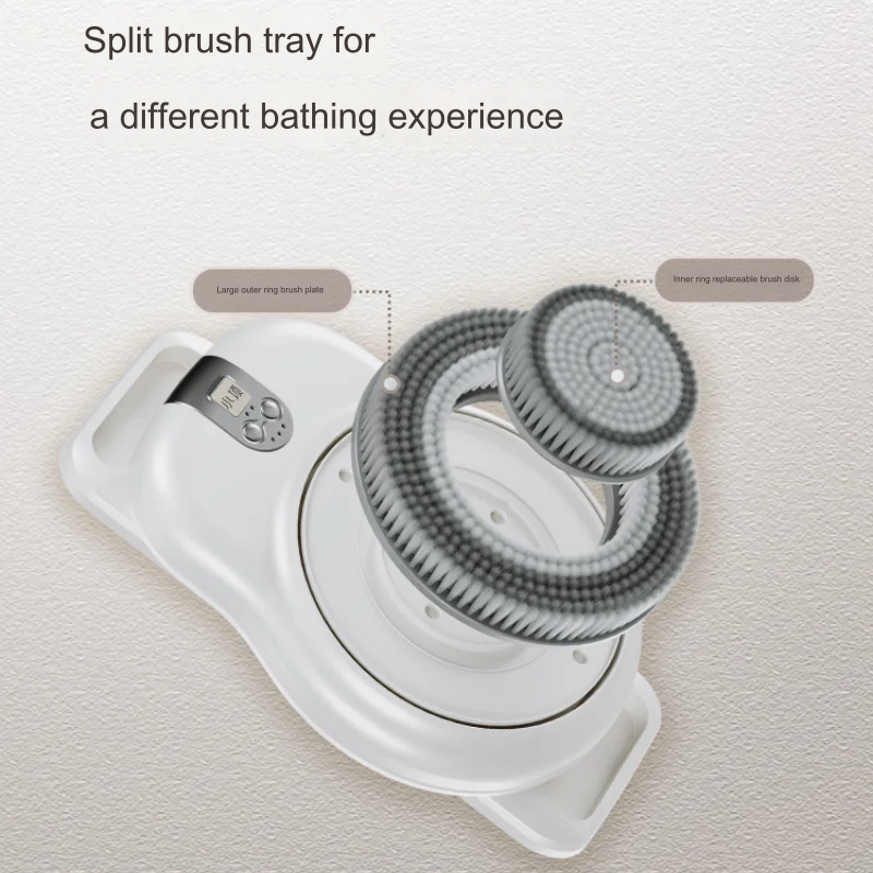 Shower Back Rubbing Wall-Mounted Smart Scrubbing Machine