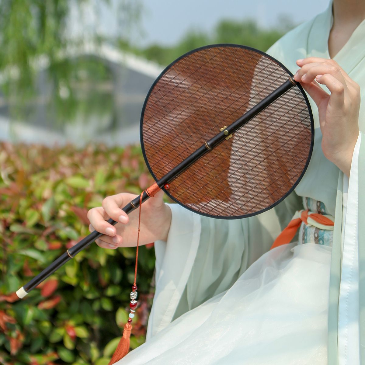 Foldable Bamboo Silk Hand Fan