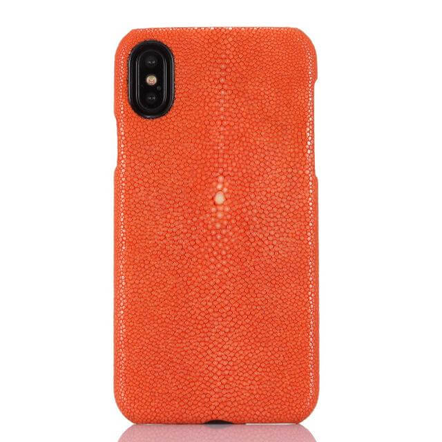 Fashion Pearl Fish Skin Leather Iphone X Case