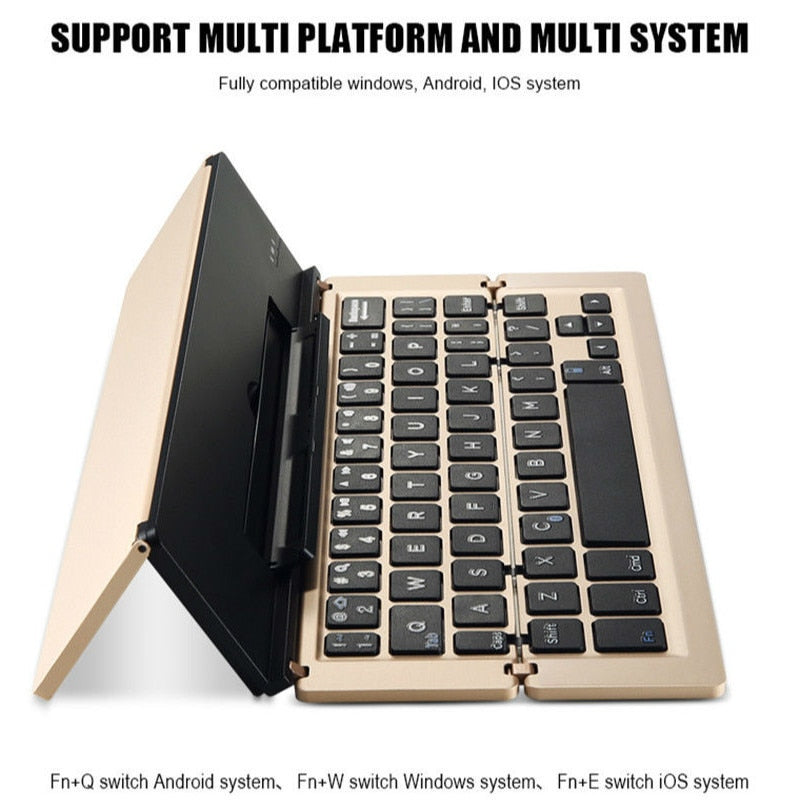 Portable Wireless Foldable Tablet Holder Keyboard