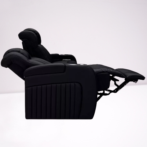 Leather Electric Power Reclining Cinema Sofa