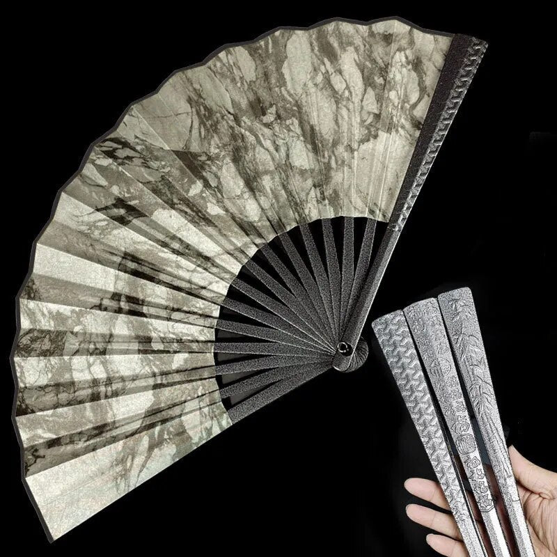 Tungsten Steel Alloy Self-Defense Folding Hand Fan