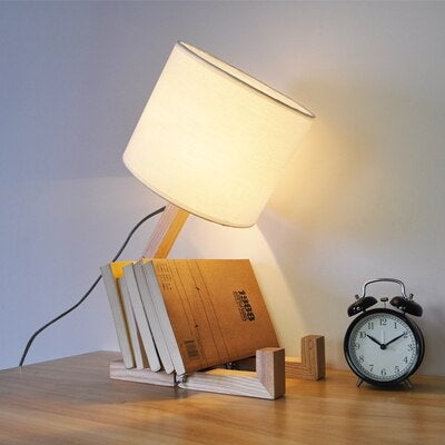 Modern Solid Wood Table Lamp