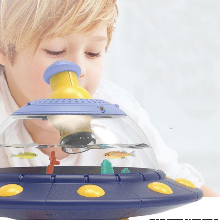 Kids Educational UFO Magnifier Box