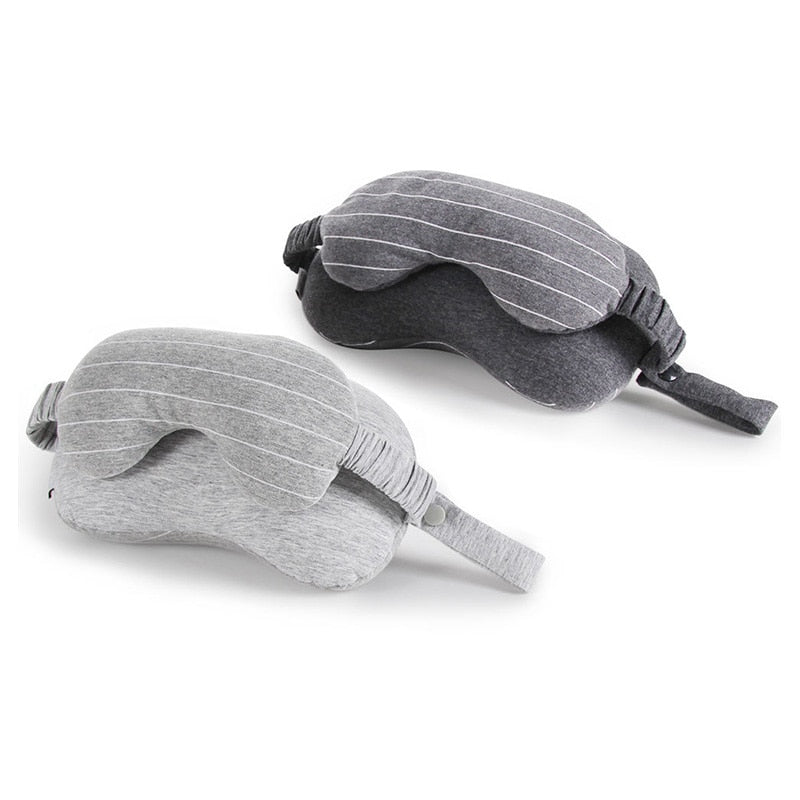 Multi-Function Travel Must Portable Neck Pillow & Eye Mask & Storage Bag