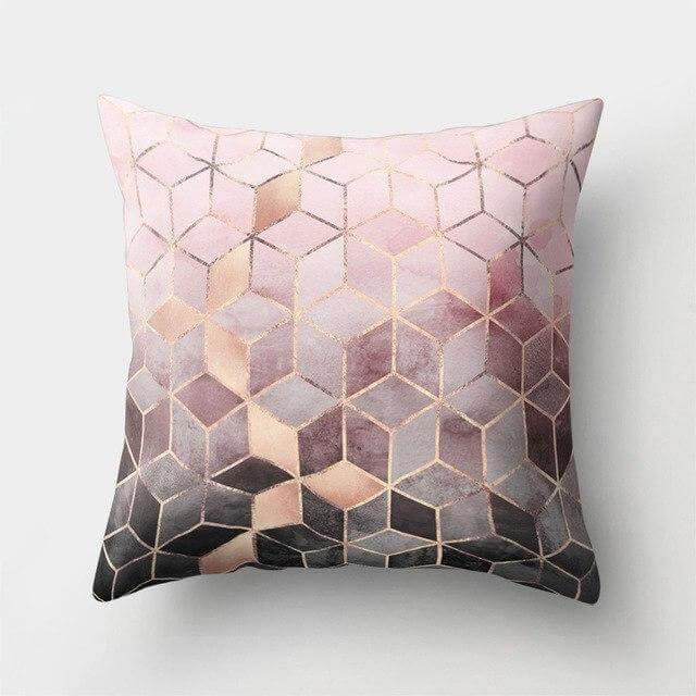 Square Decorative Geometric Striped Pillow Cases