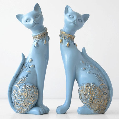 European Cute Resin Cat Figurines