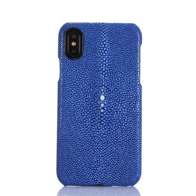 Fashion Pearl Fish Skin Leather Iphone X Case