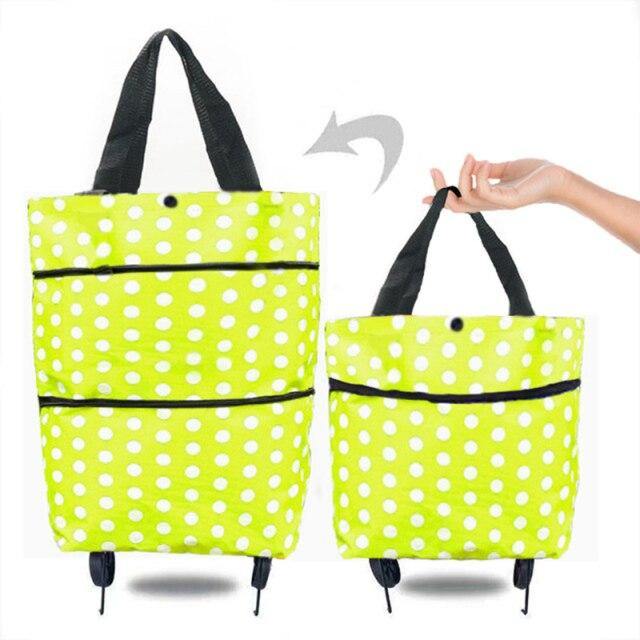 Folding Shopping Bag On Wheels