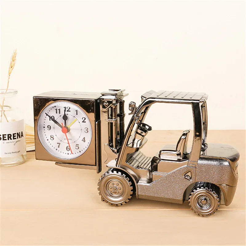 Retro Forklift Unique Digital Clock