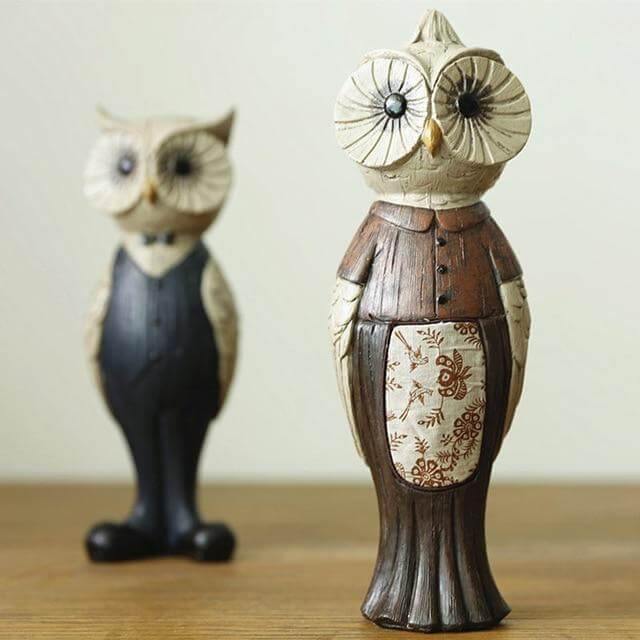 Retro Owl Art Ornaments Home Decoration