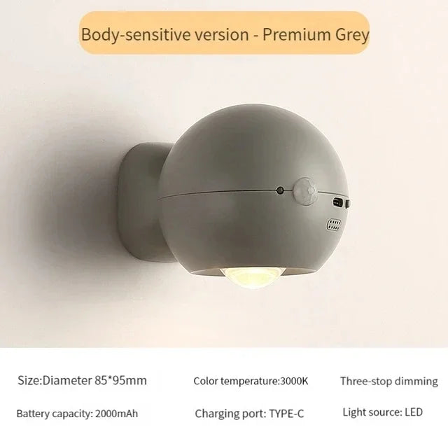 Rotating Mini Magnetic Rechargeable Wall Lamp