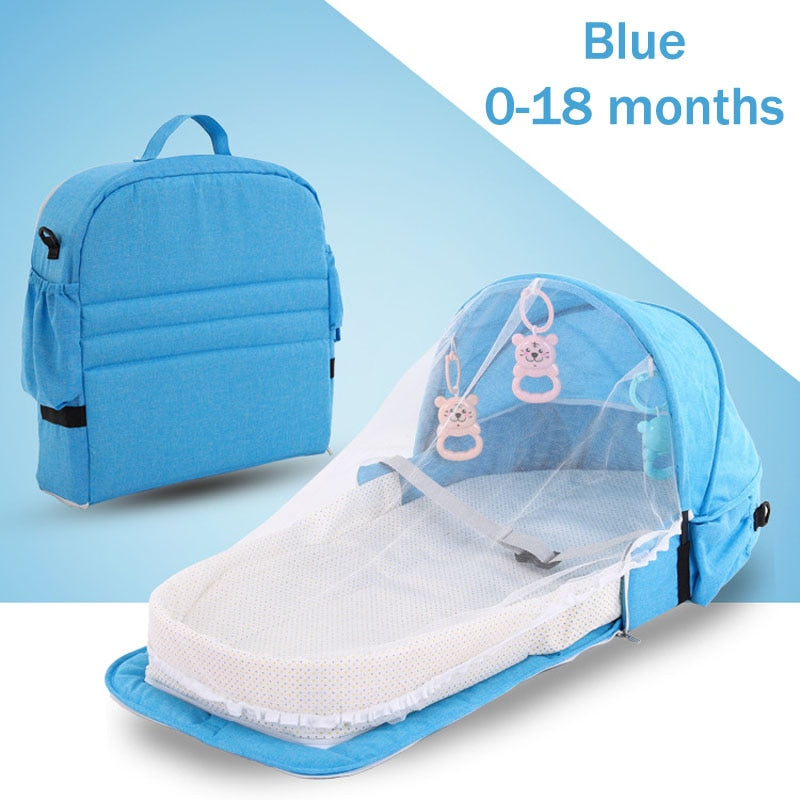 Portable Foldable Crib Baby Nest Backpack