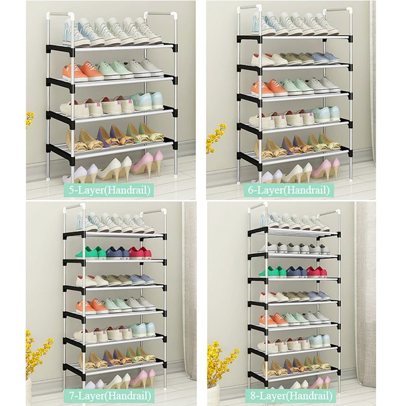 Adjustable 30 Pair Shoe Rack Space Saving Storage Organizer