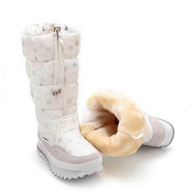 Long Sleeve Plush Warm Winter Boots for Women