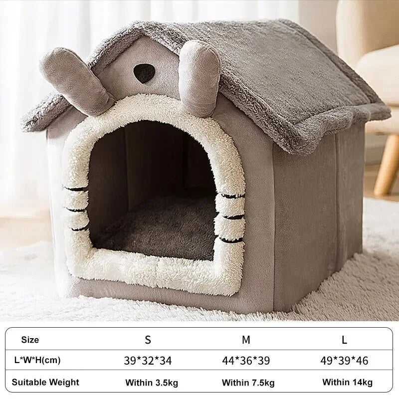 Foldable Fluffy Comfy Pet House