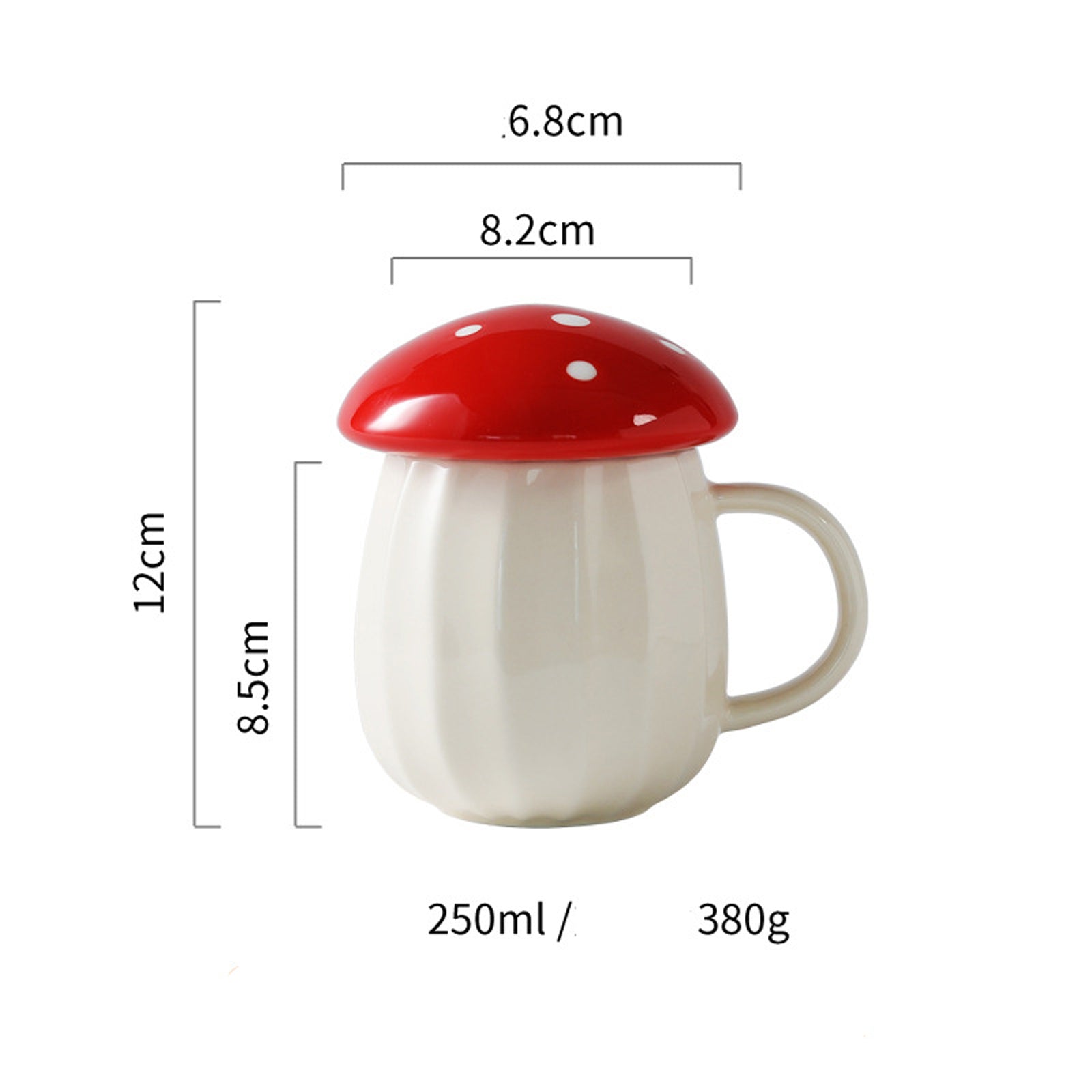 Creative Ceramic Mushroom Mug