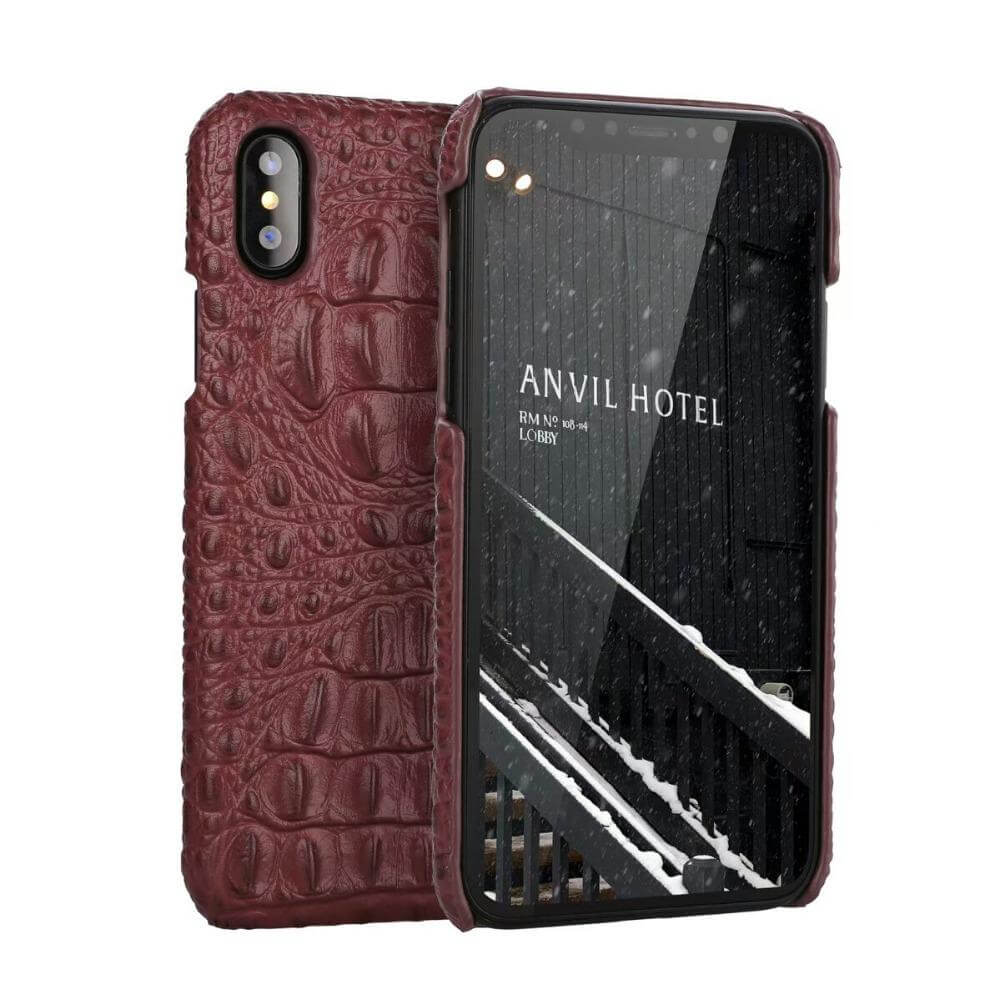 3D Crocodile genuine Leather Iphone Cases