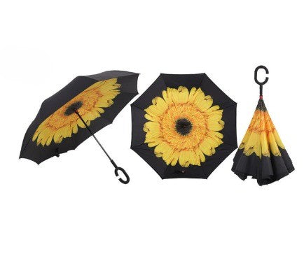 Rain Defense Folding Inverted Umbrella