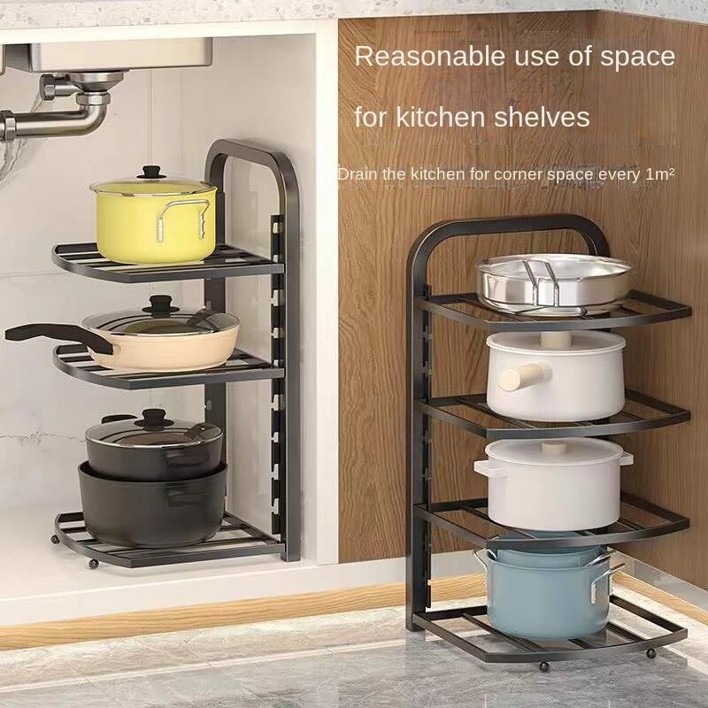 Easy Stack Adjustable Multi-layer Corner Rack