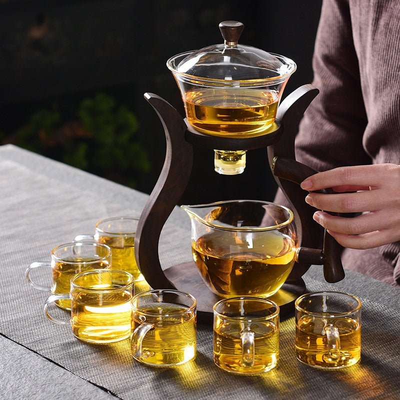 Elegant Glass Magnetic Tea Infuser Set