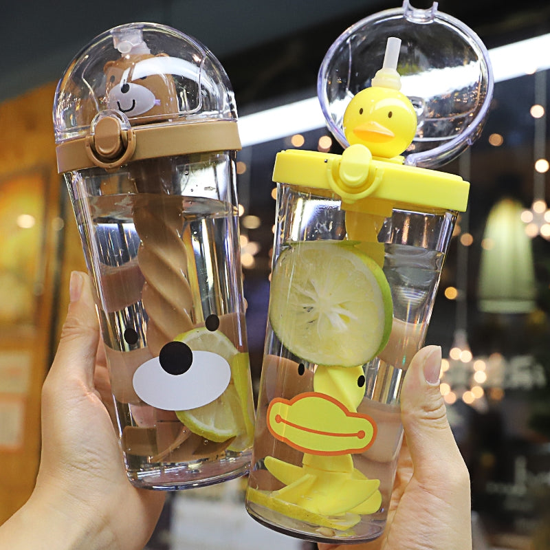 Mini Animals Cartoon Mixing Water Cup