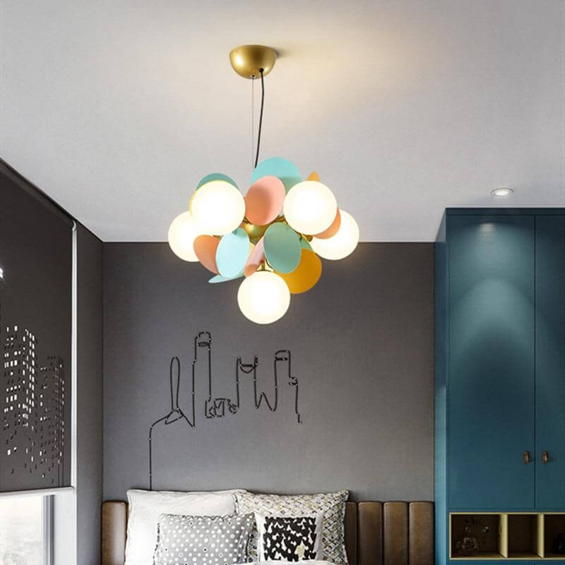 Nordic Multicolor Art Tree Led Pendant Lights