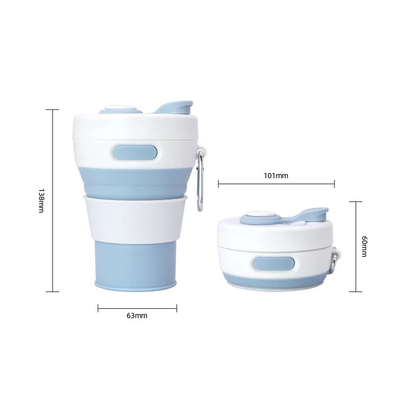 Reusable Portable Sip-and-Go Collapsible Cup